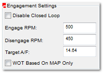 Closed Loop Settings