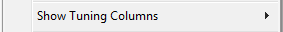 2. Show Tuning Columns